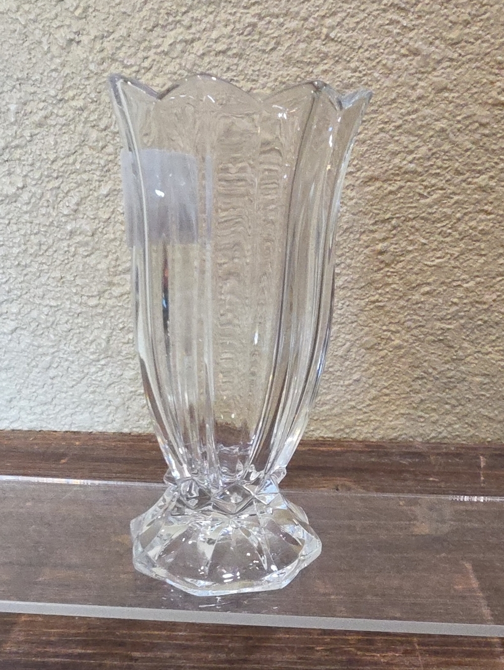 Vintage 1990's Mikasa Starlight Crystal Bud Vase 5" Unused W/ Original Box Japan